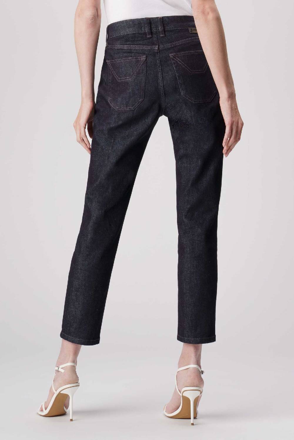 Jeckerson Jacqueline - Pantalone 5 tasche in denim tri-blend blu rinse I Più Venduti