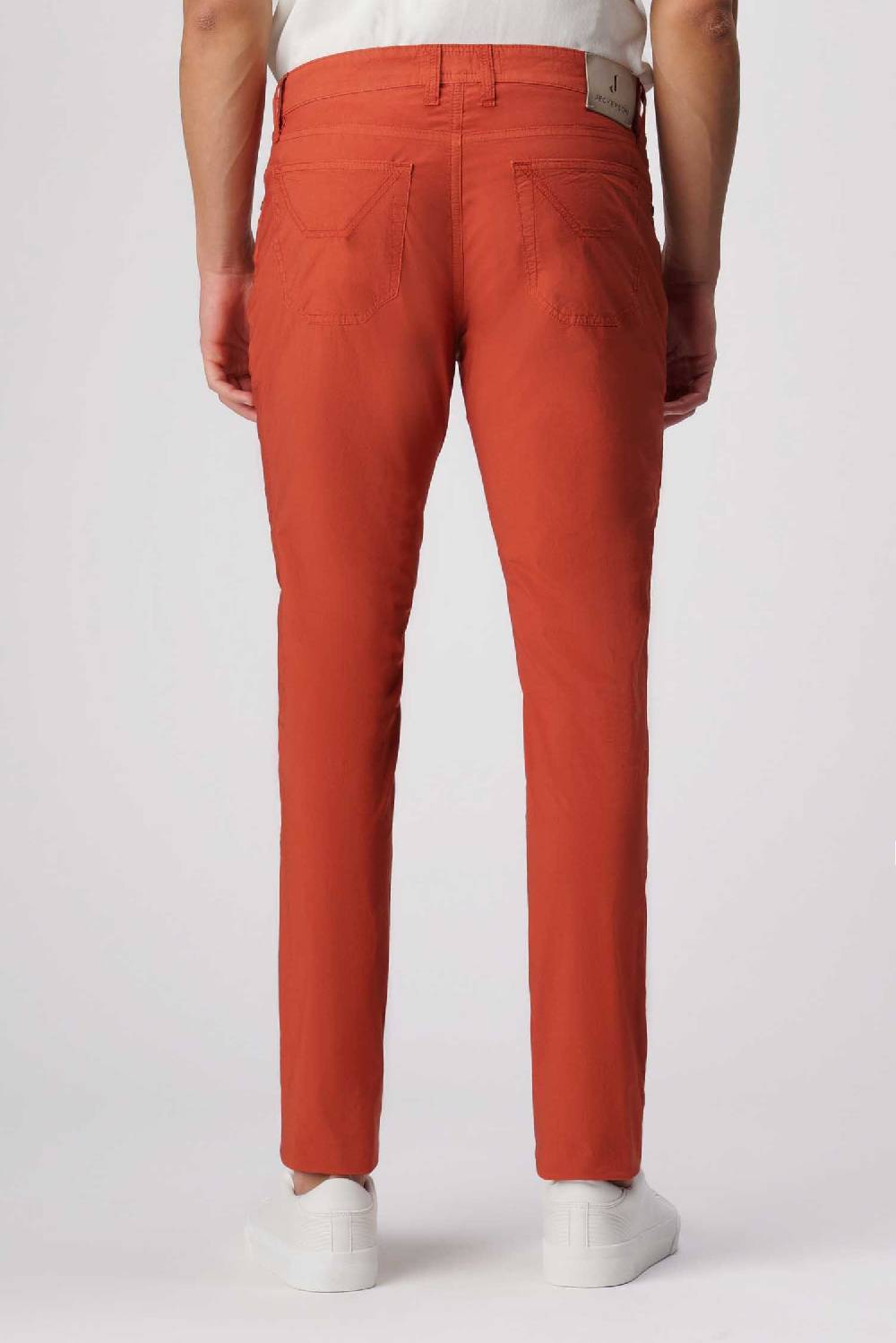 Jeckerson John - Pantalone 5 tasche con toppa arancio scuro Pezzi Unici