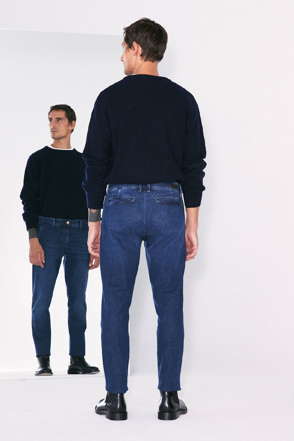 Jeckerson Chino tasca america in denim blu scuro Fornitura limitata