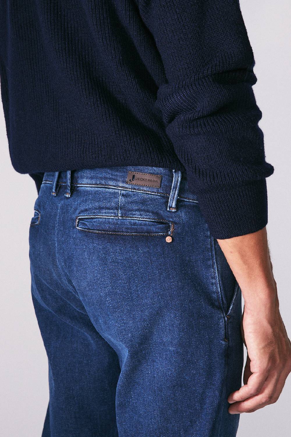Jeckerson Chino tasca america in denim blu scuro Fornitura limitata
