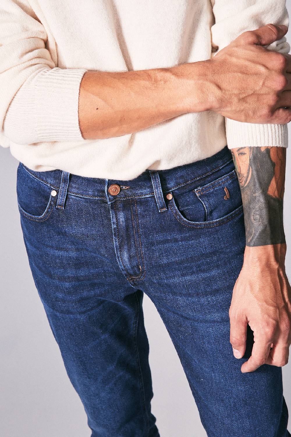 Jeckerson Pantalone 5 tasche slim fit in denim Hotsell