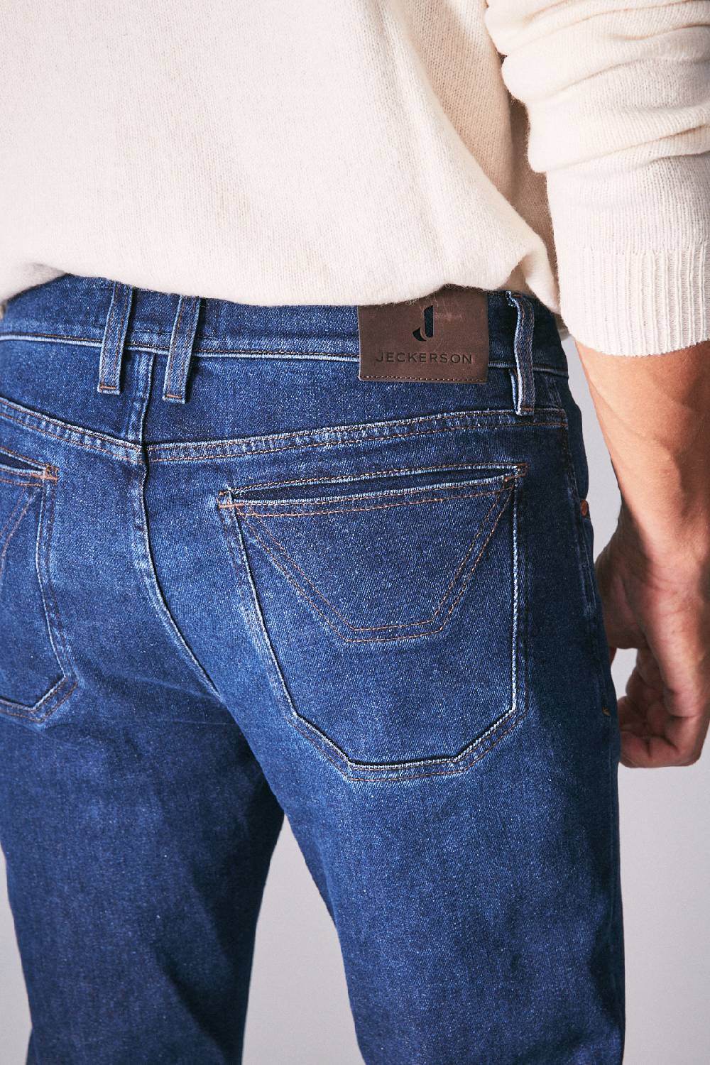 Jeckerson Pantalone 5 tasche slim fit in denim Hotsell