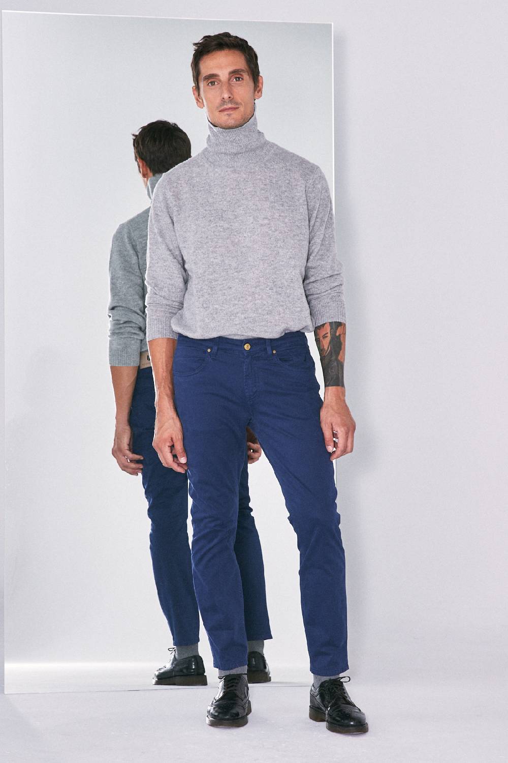 Jeckerson Pantalone skinny in gabardina stretch Vendita Economica