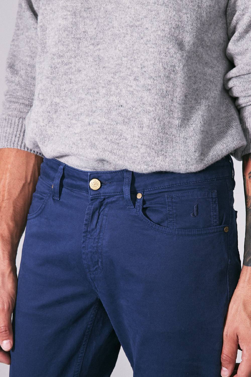 Jeckerson Pantalone skinny in gabardina stretch Vendita Economica