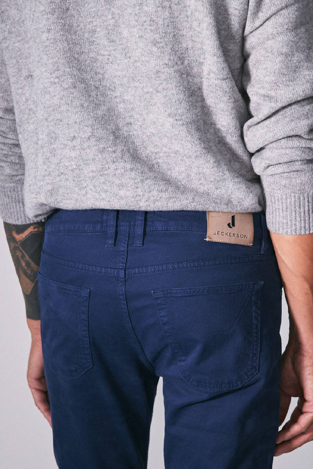 Jeckerson Pantalone skinny in gabardina stretch Vendita Economica