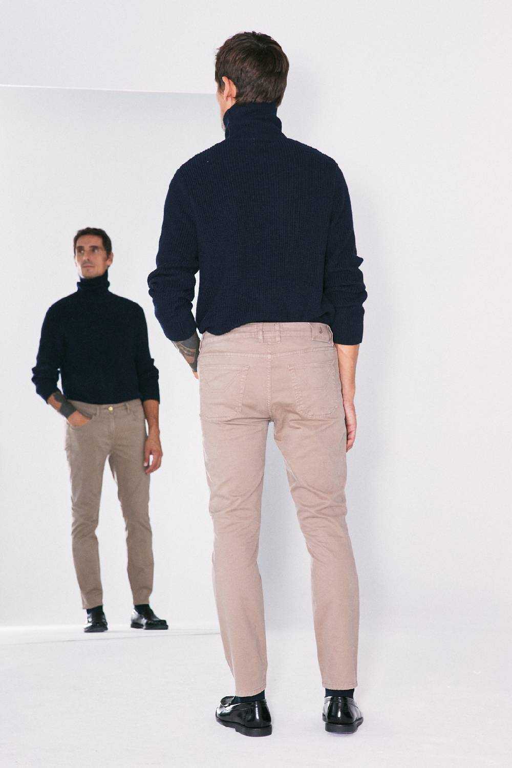 Jeckerson Pantalone skinny in gabardina stretch Vendita Economica
