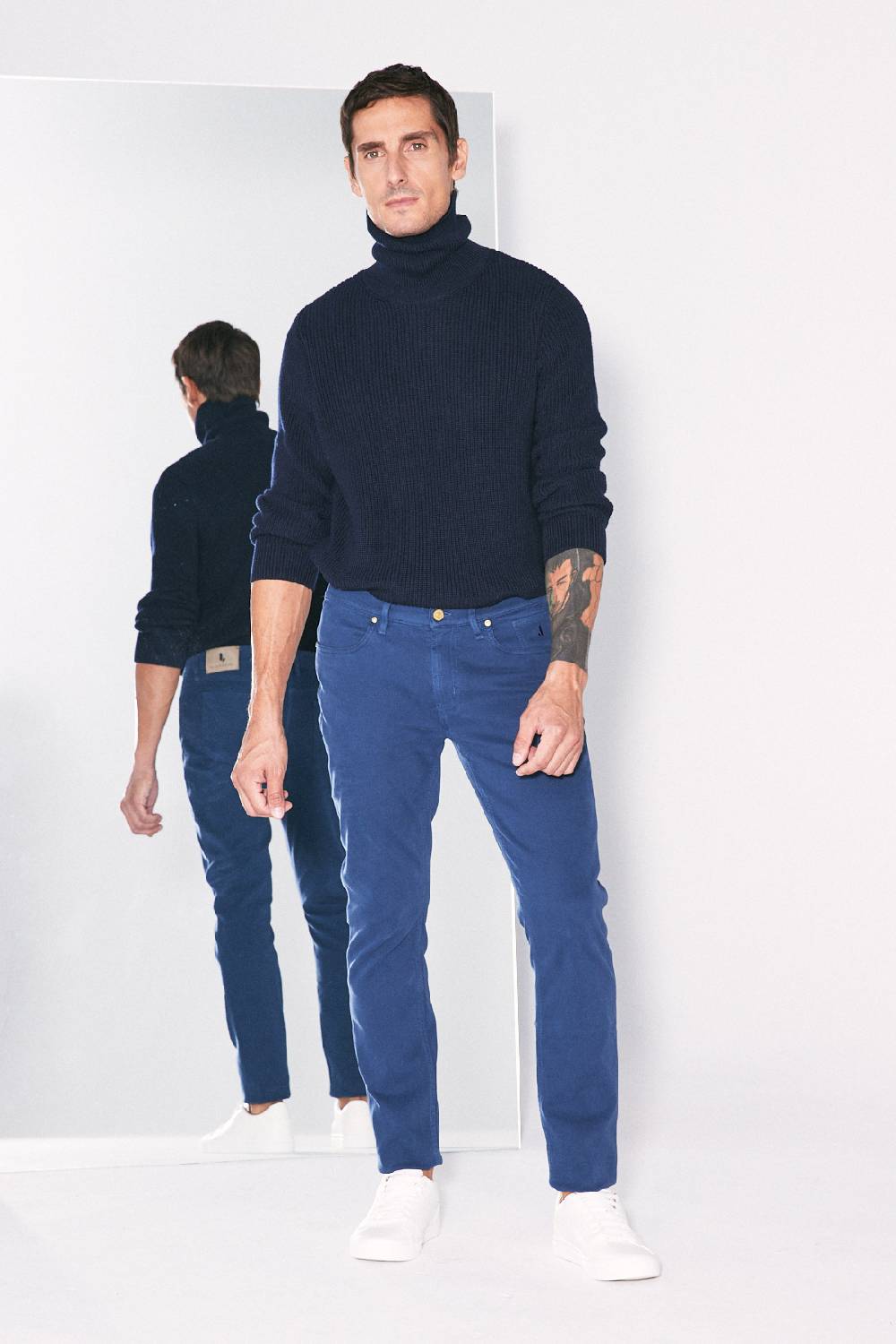 Jeckerson Pantalone slim fit in cotè de cheval Vendite Flash
