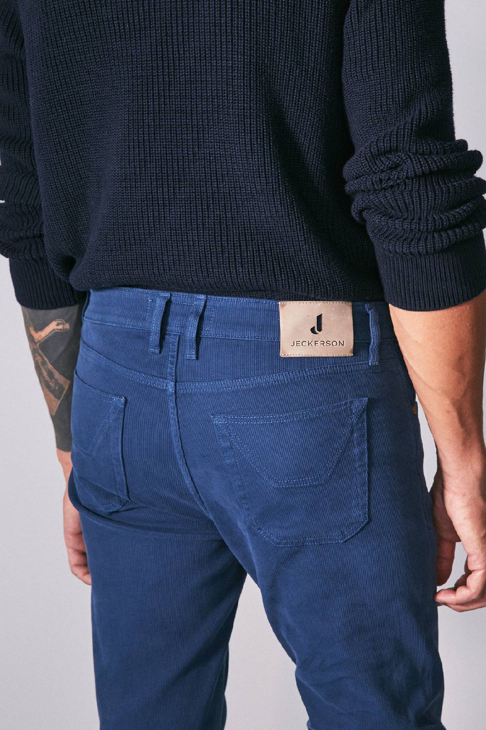 Jeckerson Pantalone slim fit in cotè de cheval Vendite Flash