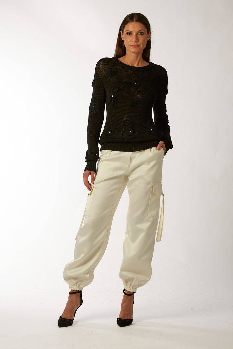 La Kore CITTA DEL MESSICO sweater with yarn embroidery Online