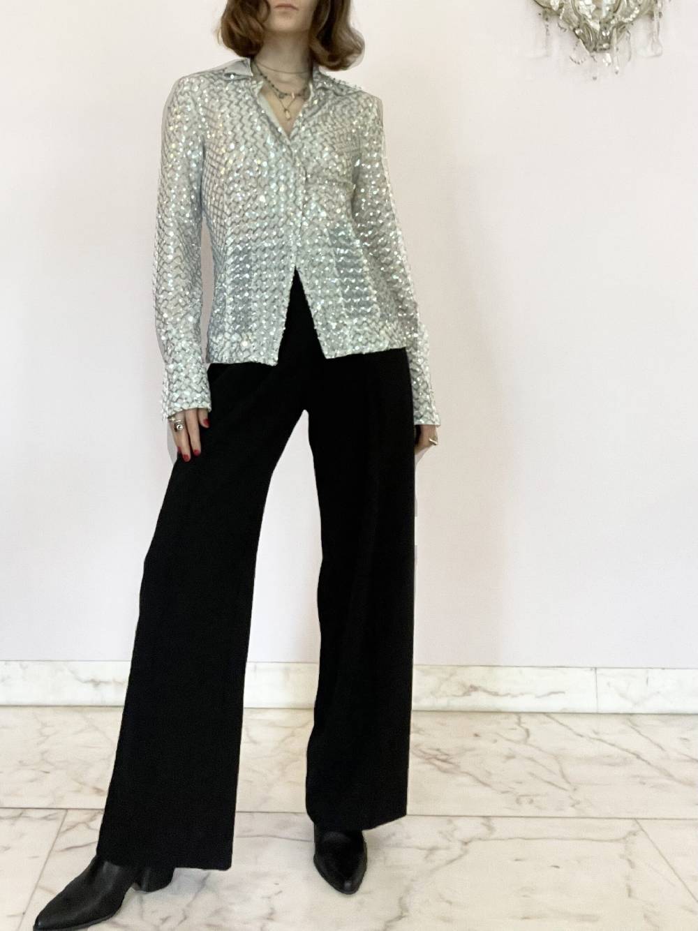 Laviniaturra Camicia paillettes In Saldo