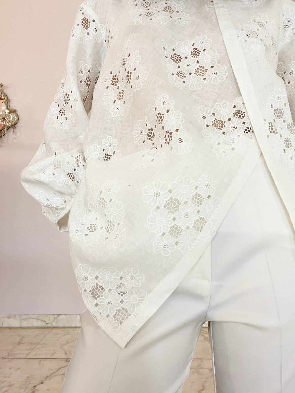 Laviniaturra Camicia con ricamo Nuova