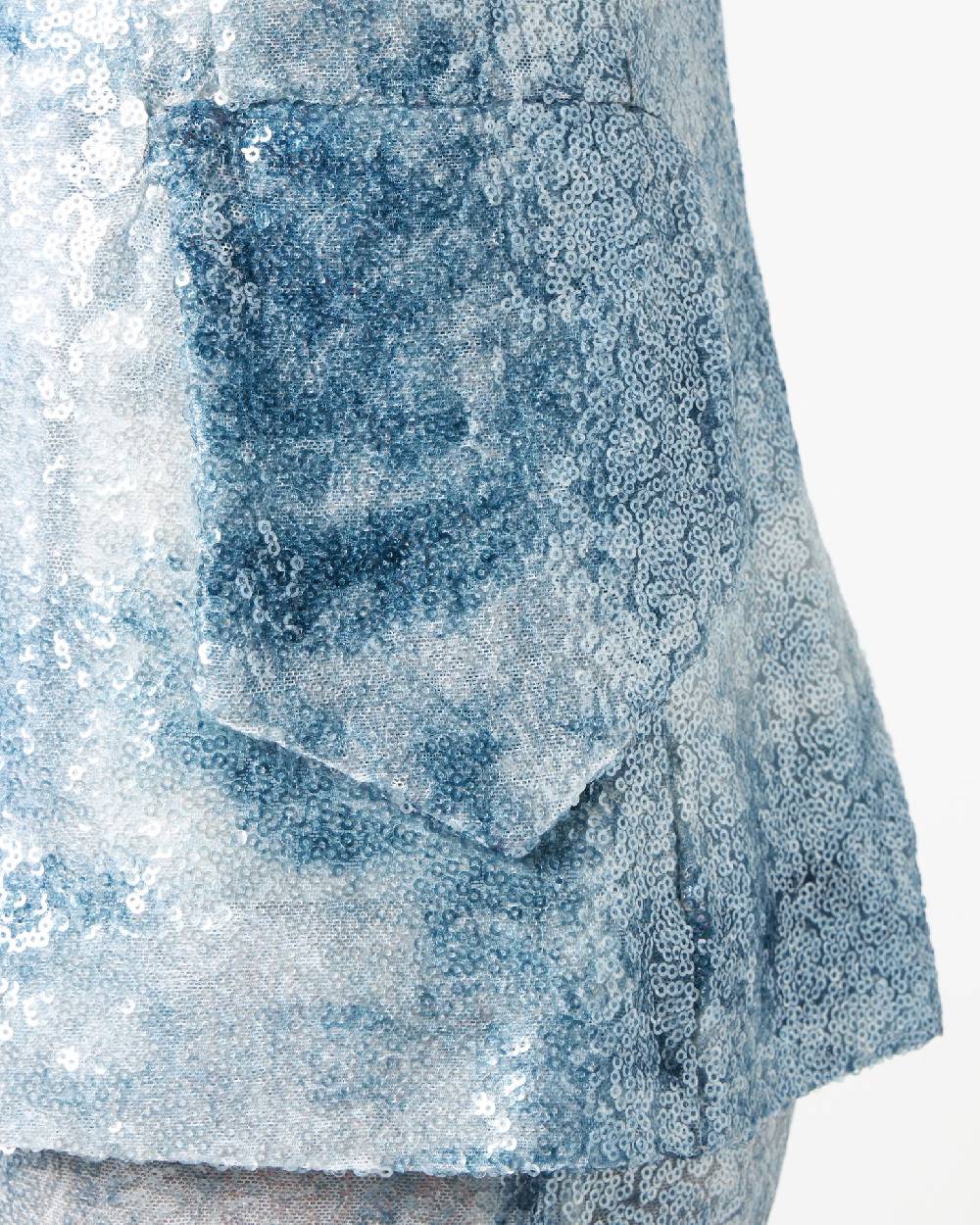Le Twins Como Paillettes Jeans Celeste In Saldo