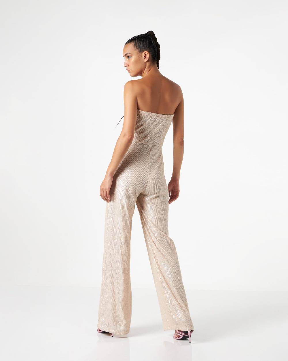 Le Twins Priscila Paillettes Opache Beige Moda