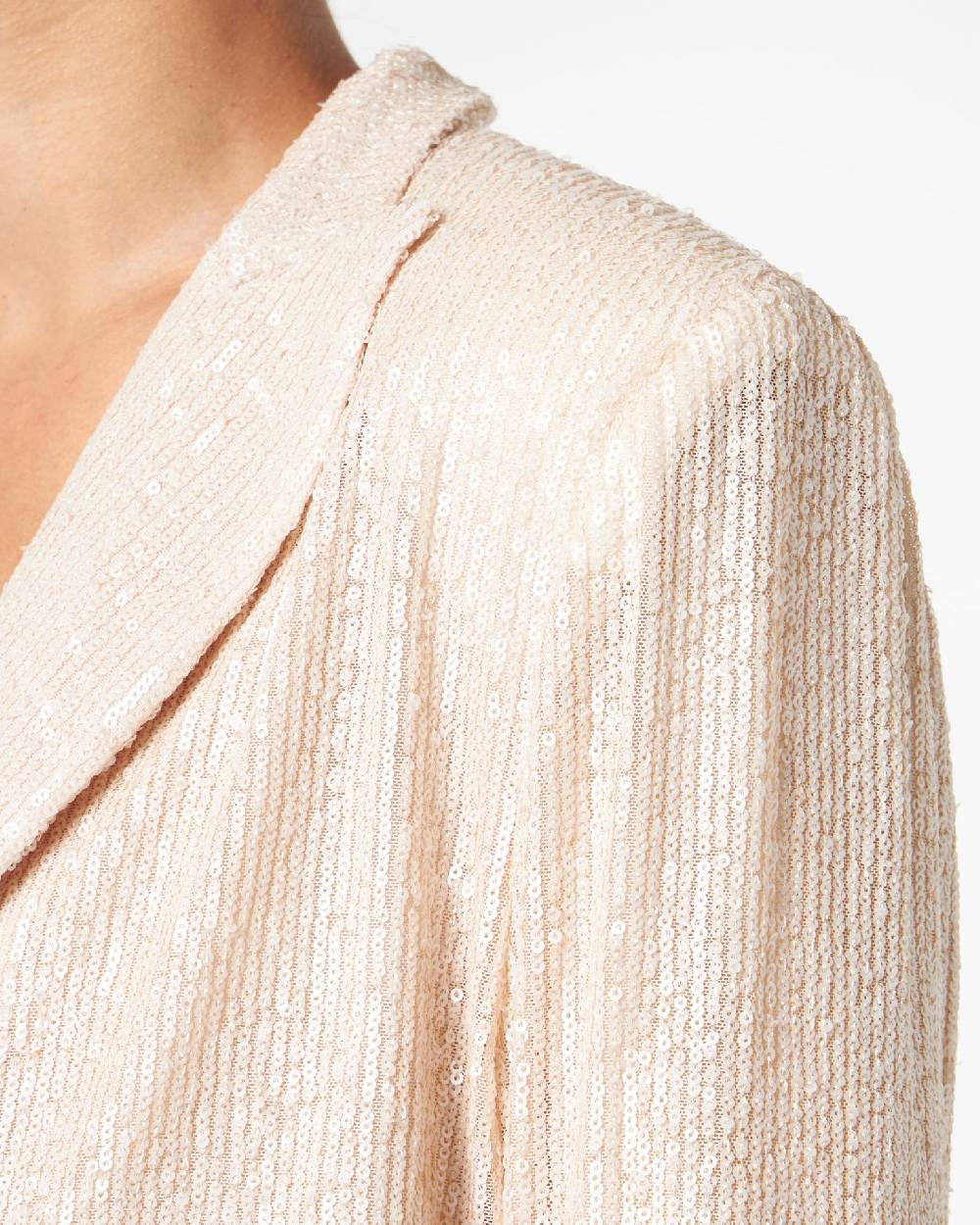 Le Twins Comacchio Corta Paillettes Opache Beige In Linea