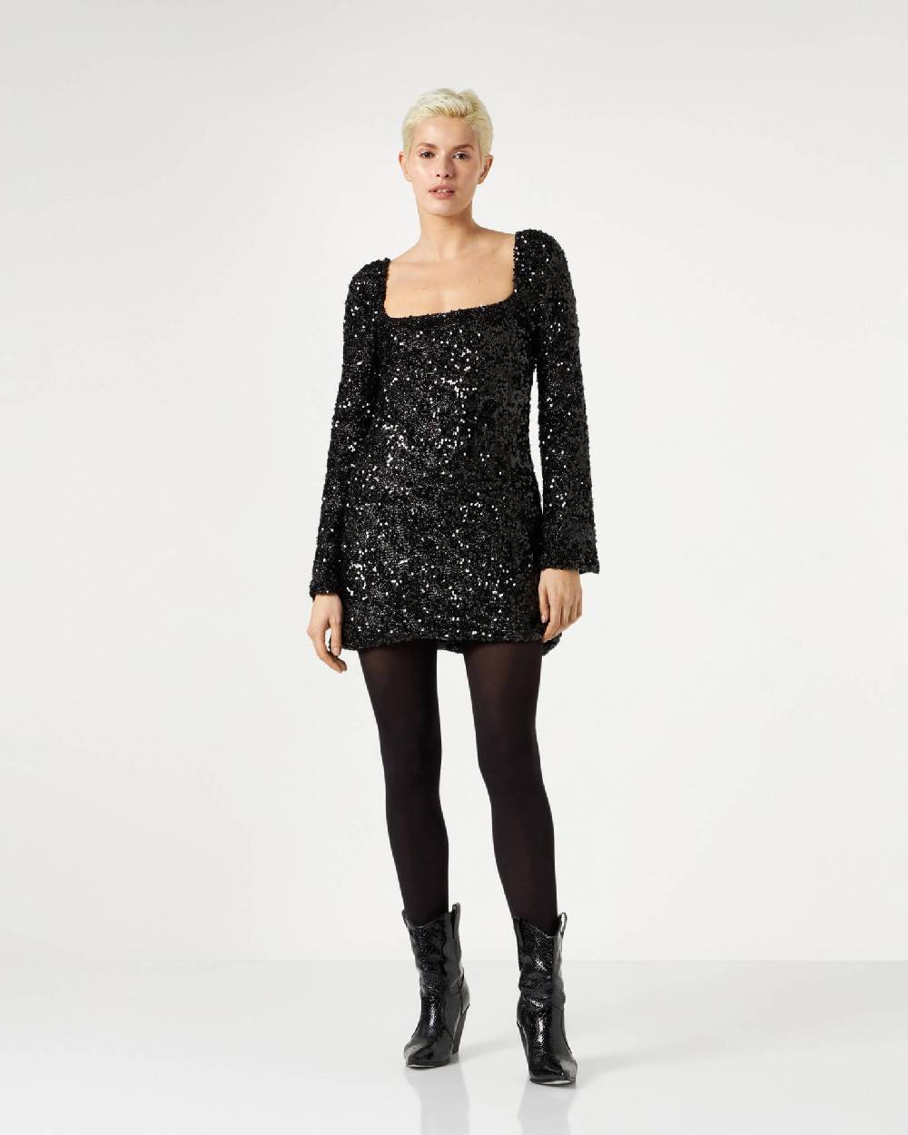 Le Twins Simo Paillettes Lurex Nero Acquista Ora