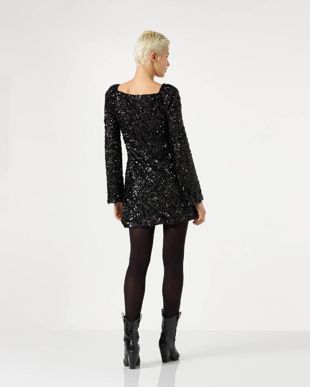 Le Twins Simo Paillettes Lurex Nero Acquista Ora