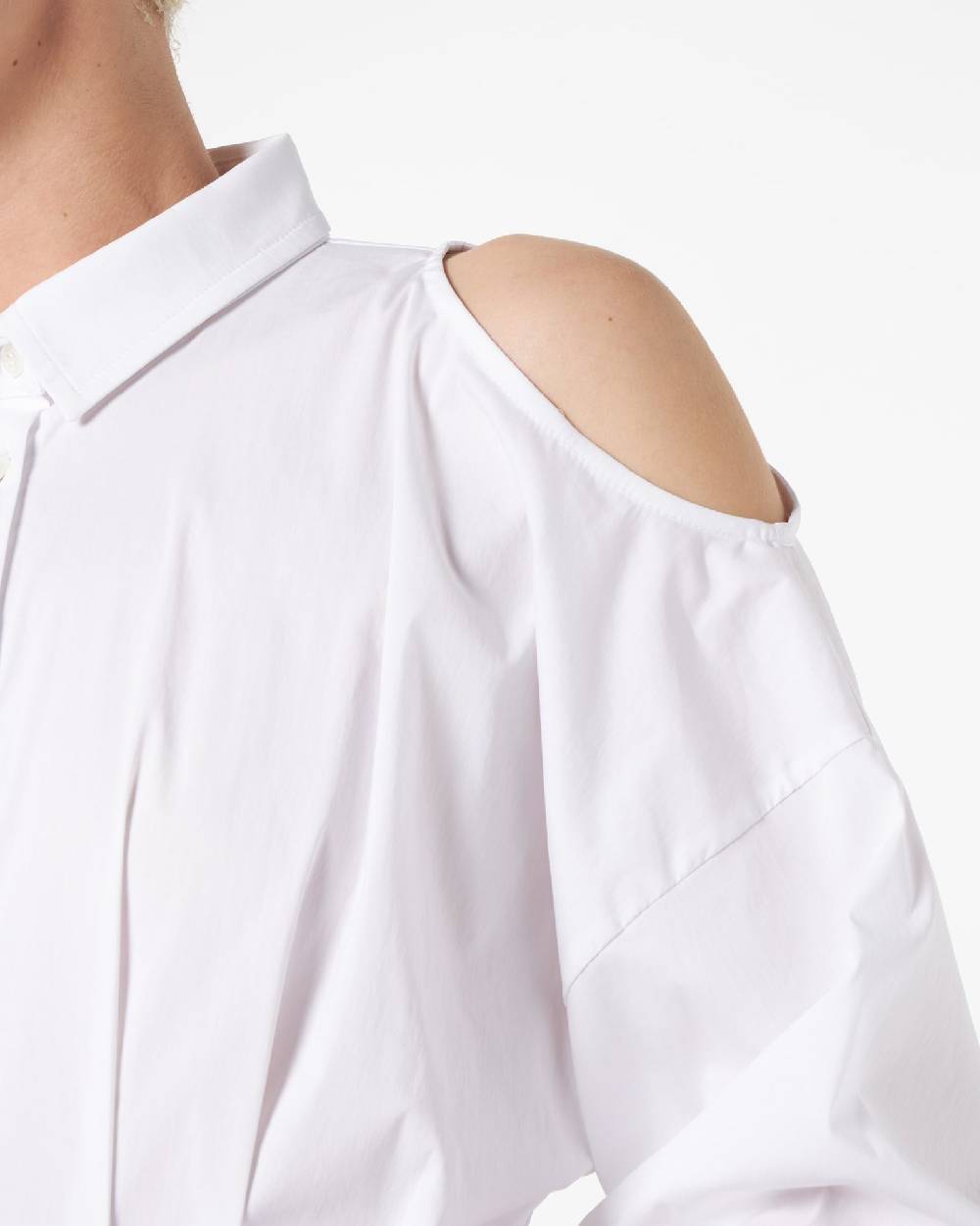 Le Twins Cristiana Corto Bianco Spalle Bucate Moda