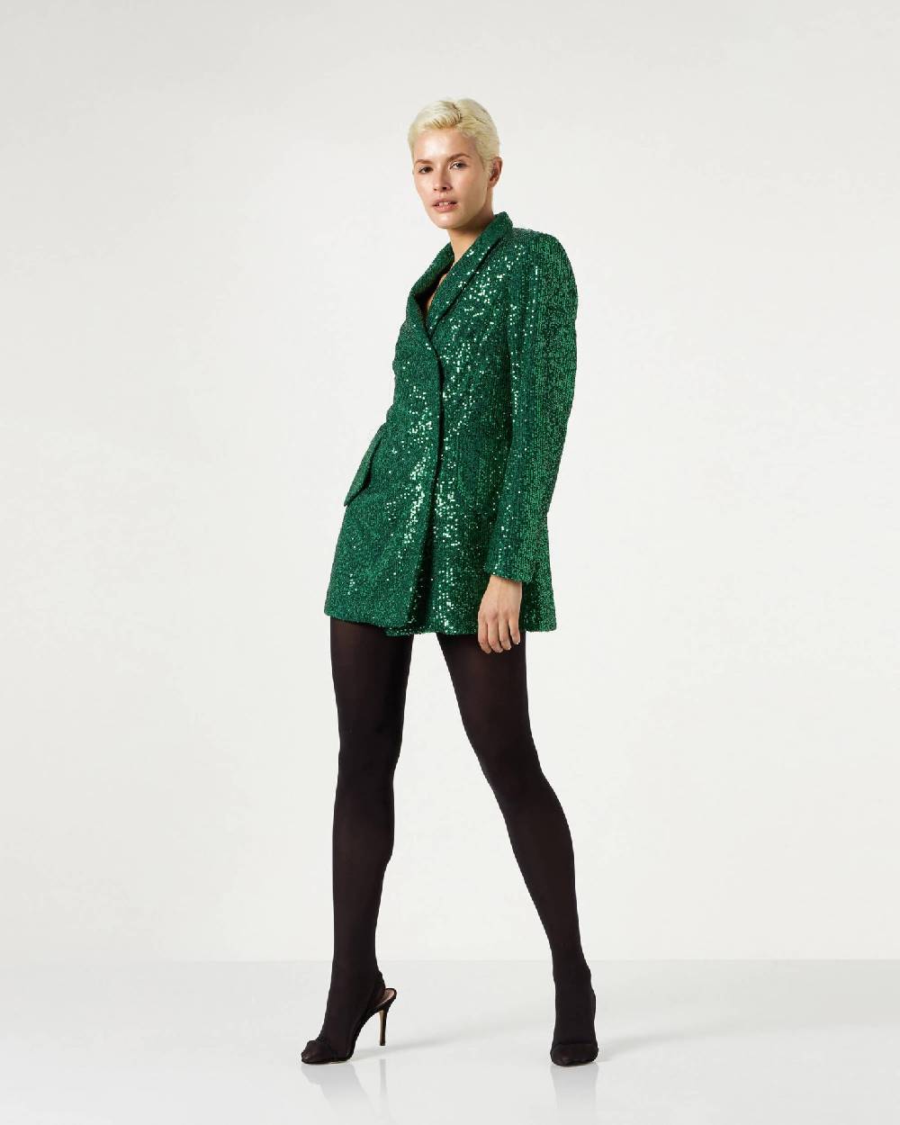 Le Twins Como Paillettes Verde Spedizione Gratuita