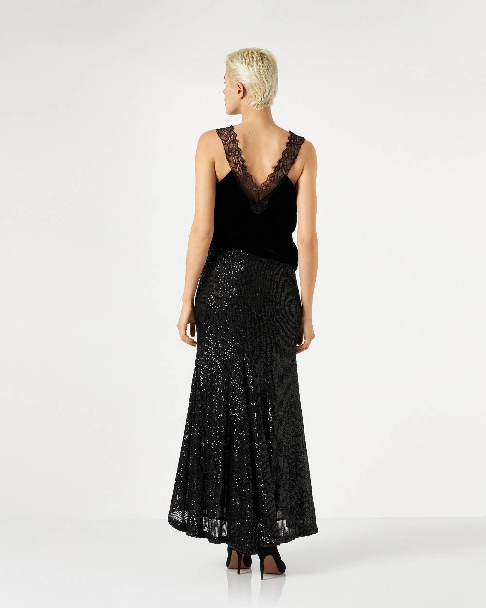 Le Twins Mariacristina Paillettes Nero Hotsell