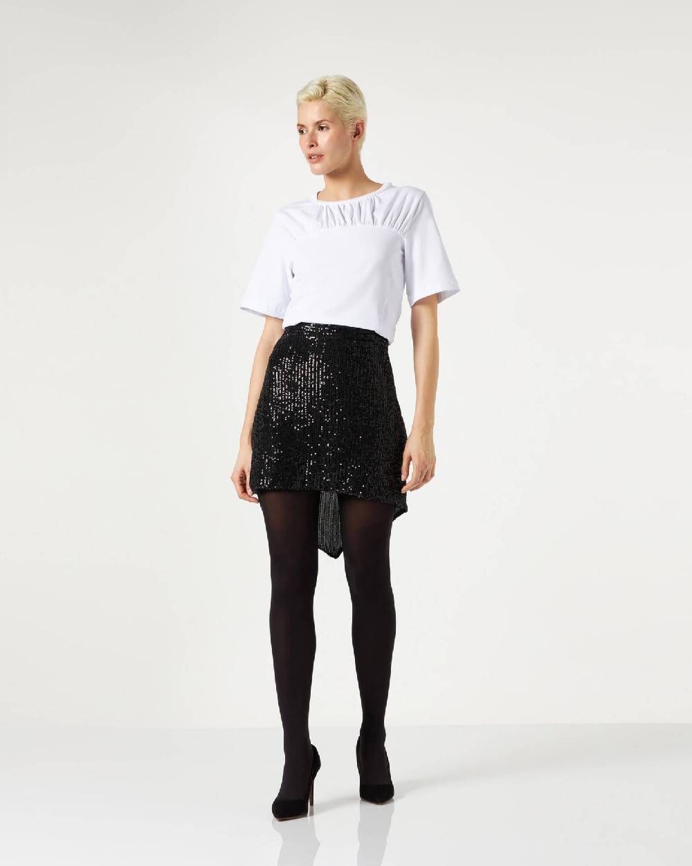 Le Twins Asti Paillettes Nero Vendita Calda