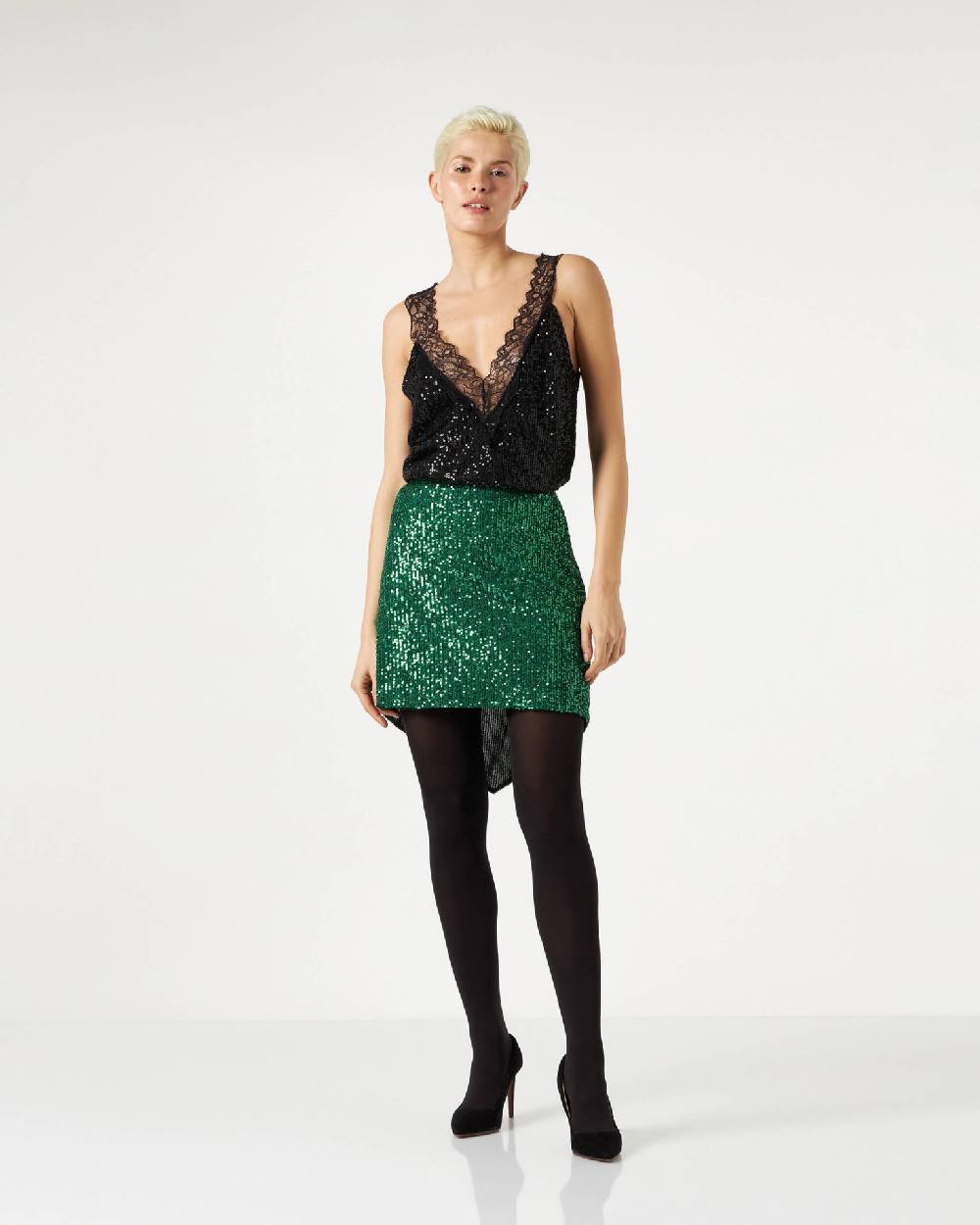 Le Twins Gorizia Paillettes Nero Moda
