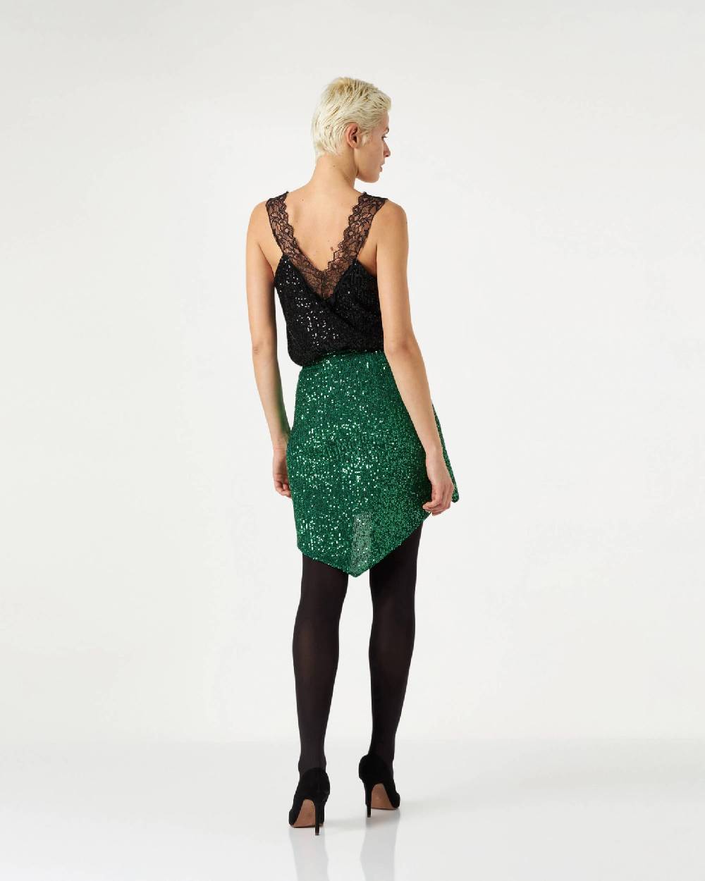 Le Twins Gorizia Paillettes Nero Moda