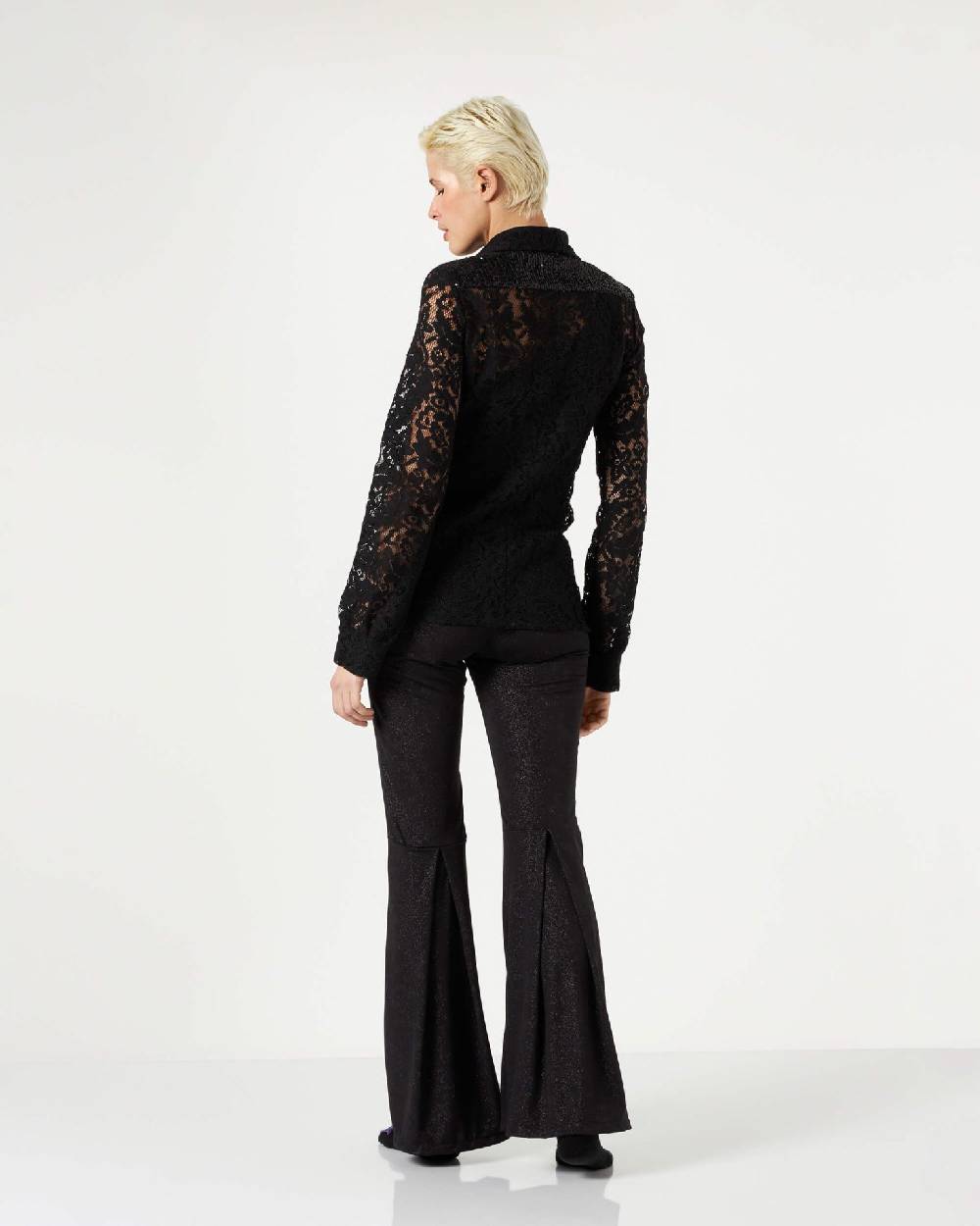 Le Twins Marsala Pizzo e Paillettes Nero Pezzi Unici