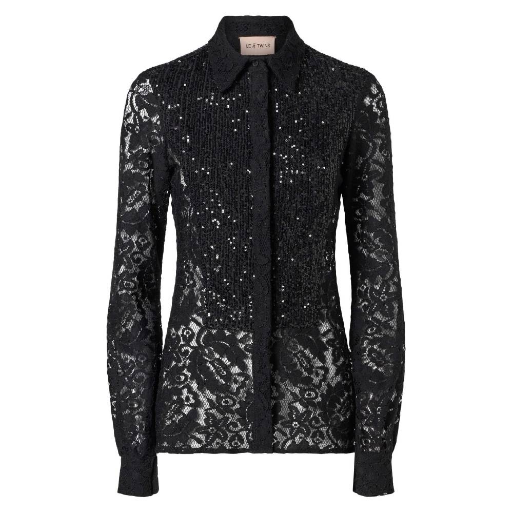 Le Twins Marsala Pizzo e Paillettes Nero Pezzi Unici
