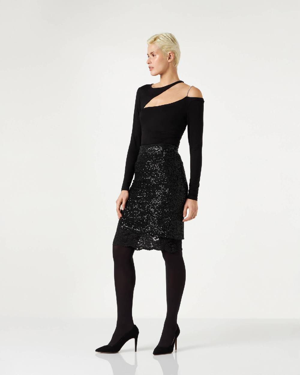 Le Twins Corinne Jersey Nero Presa