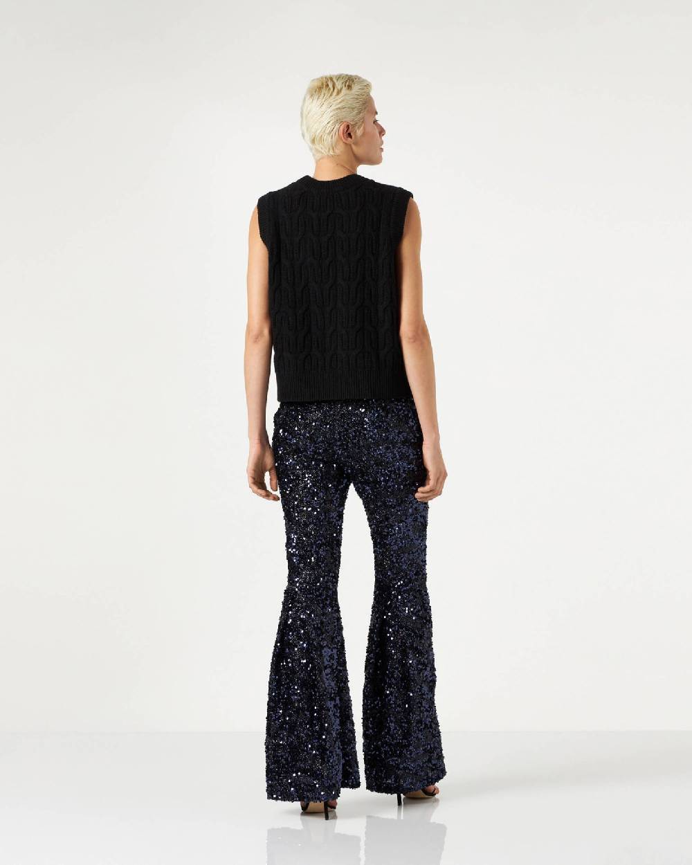 Le Twins Moni Paillettes Lurex Blu Negozi Online