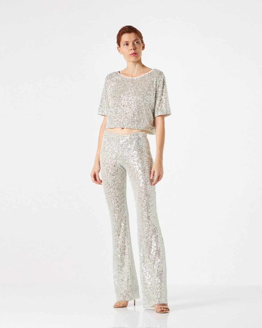 Le Twins Giusy Paillettes Argento Online