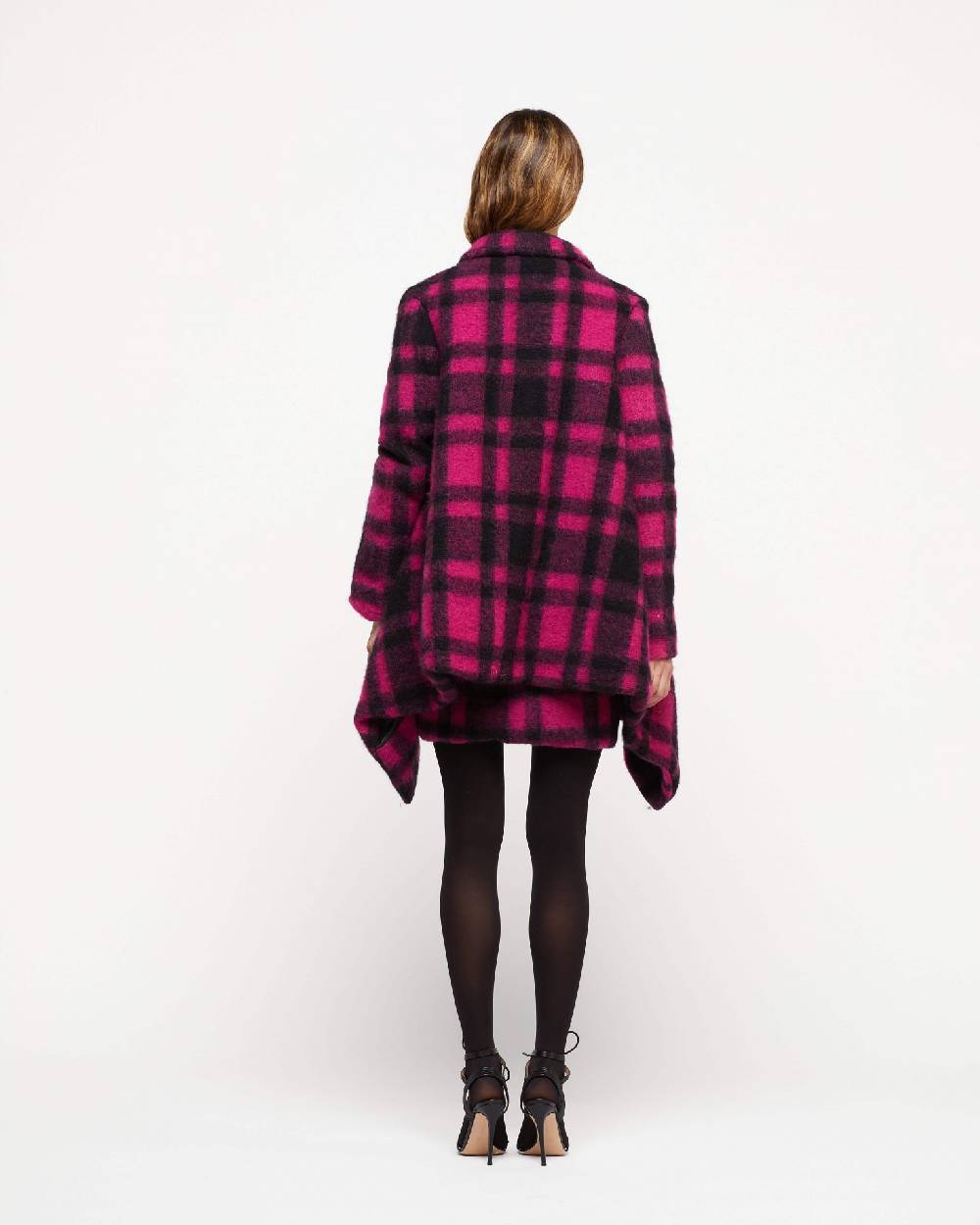Le Twins Mantella Trieste – Quadri Fucsia e nero Black Friday
