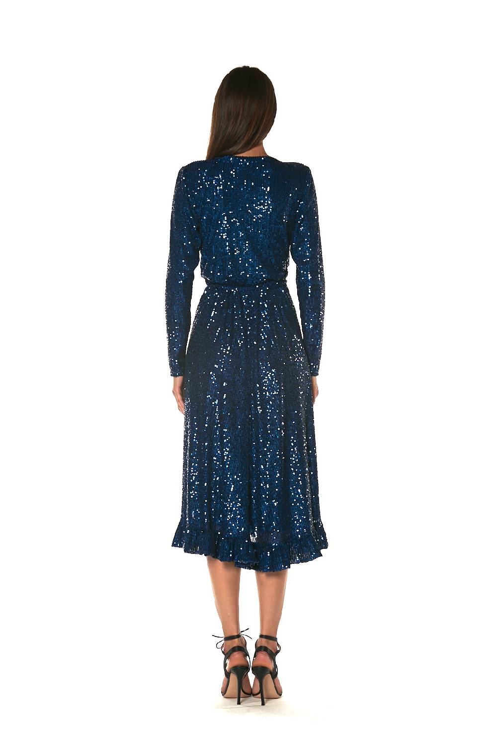 Le Twins Abito Barbara – Paillettes Blu Ritorno libero