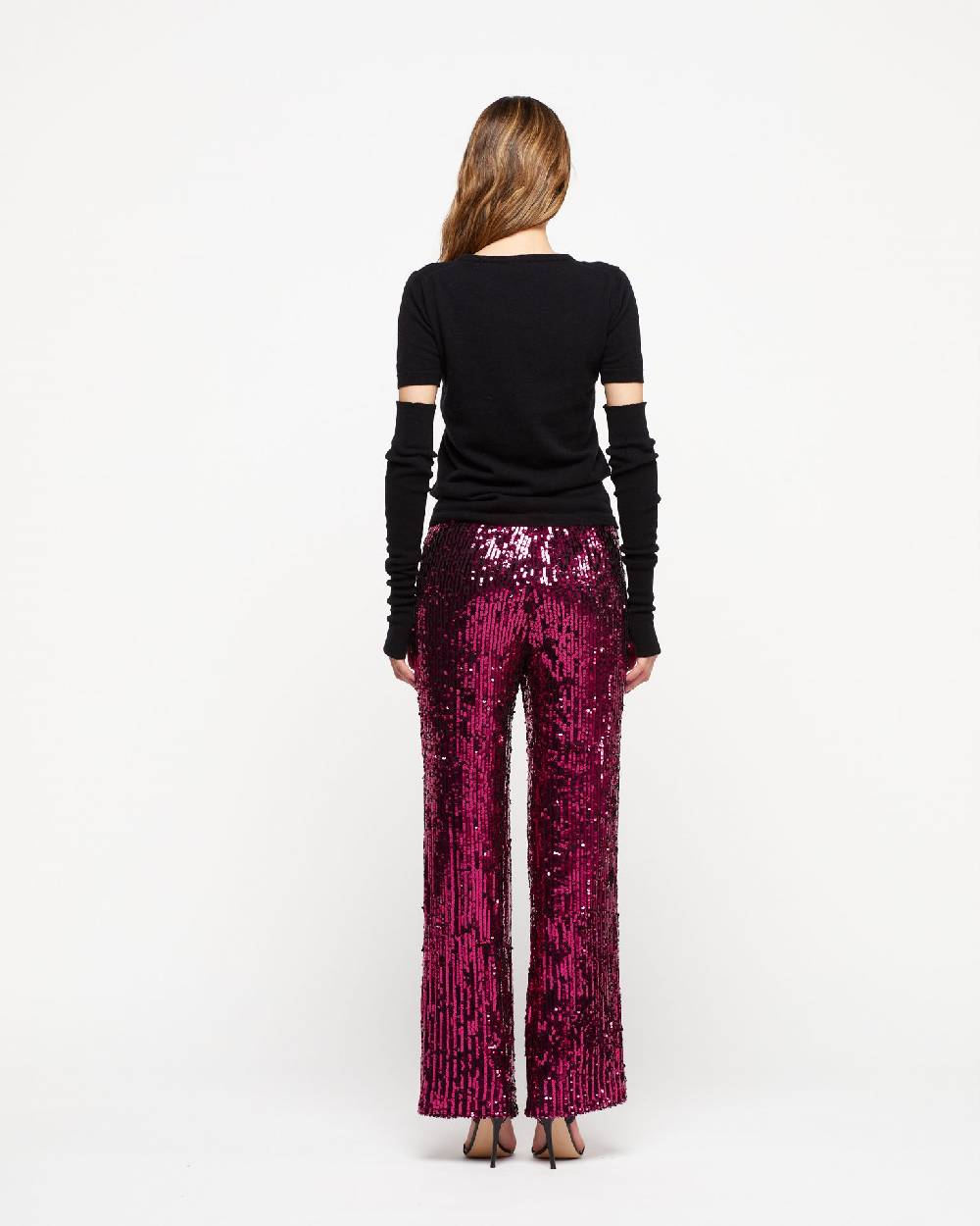Le Twins Pantalone Raffy- Paillettes Fucsia ACQUISTA ORA