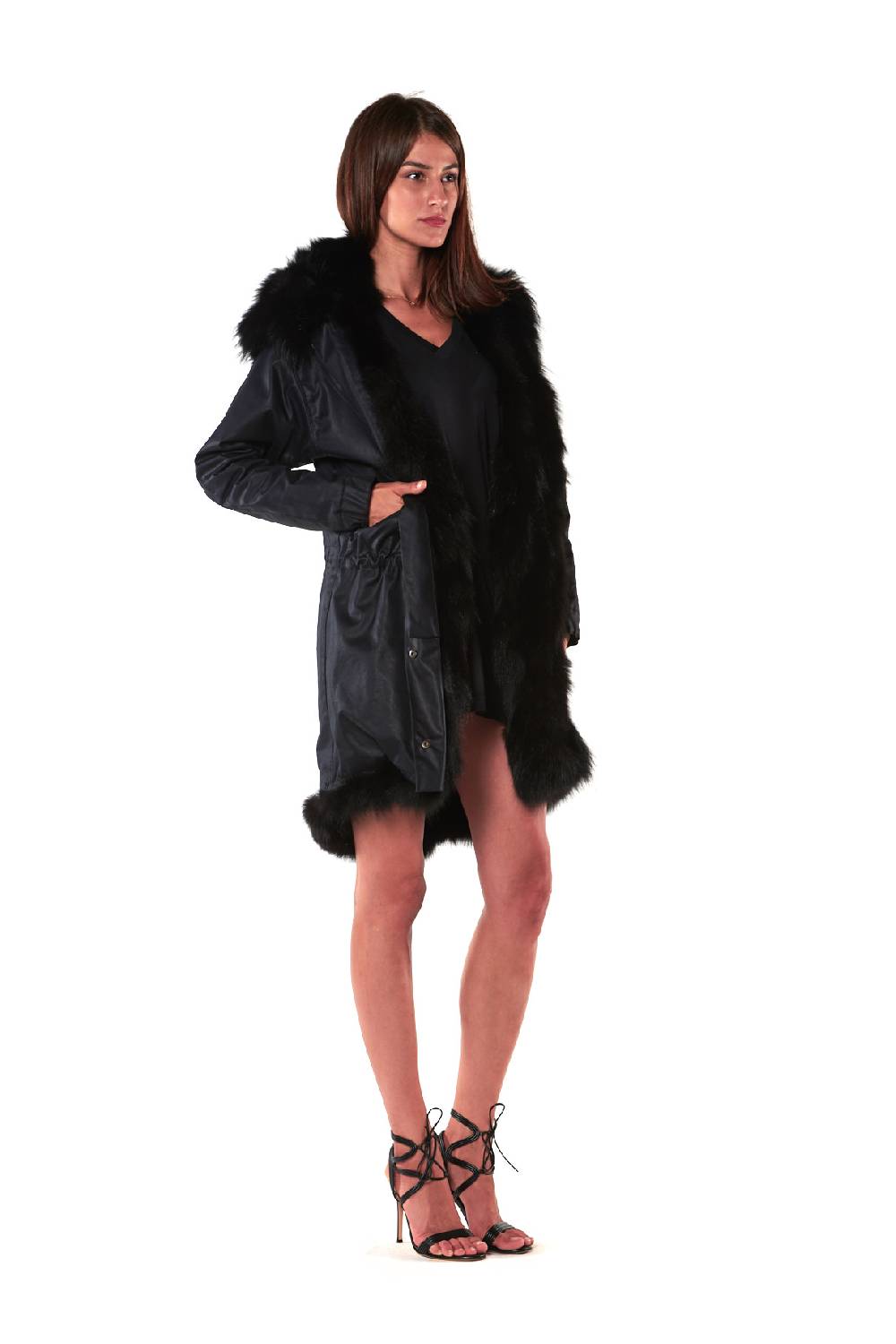 Le Twins PARKA GSTAAD NERO Black Friday Prezzi