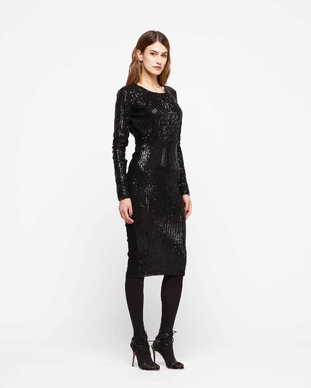 Le Twins Abito Fede – Paillettes Nero Nuovo