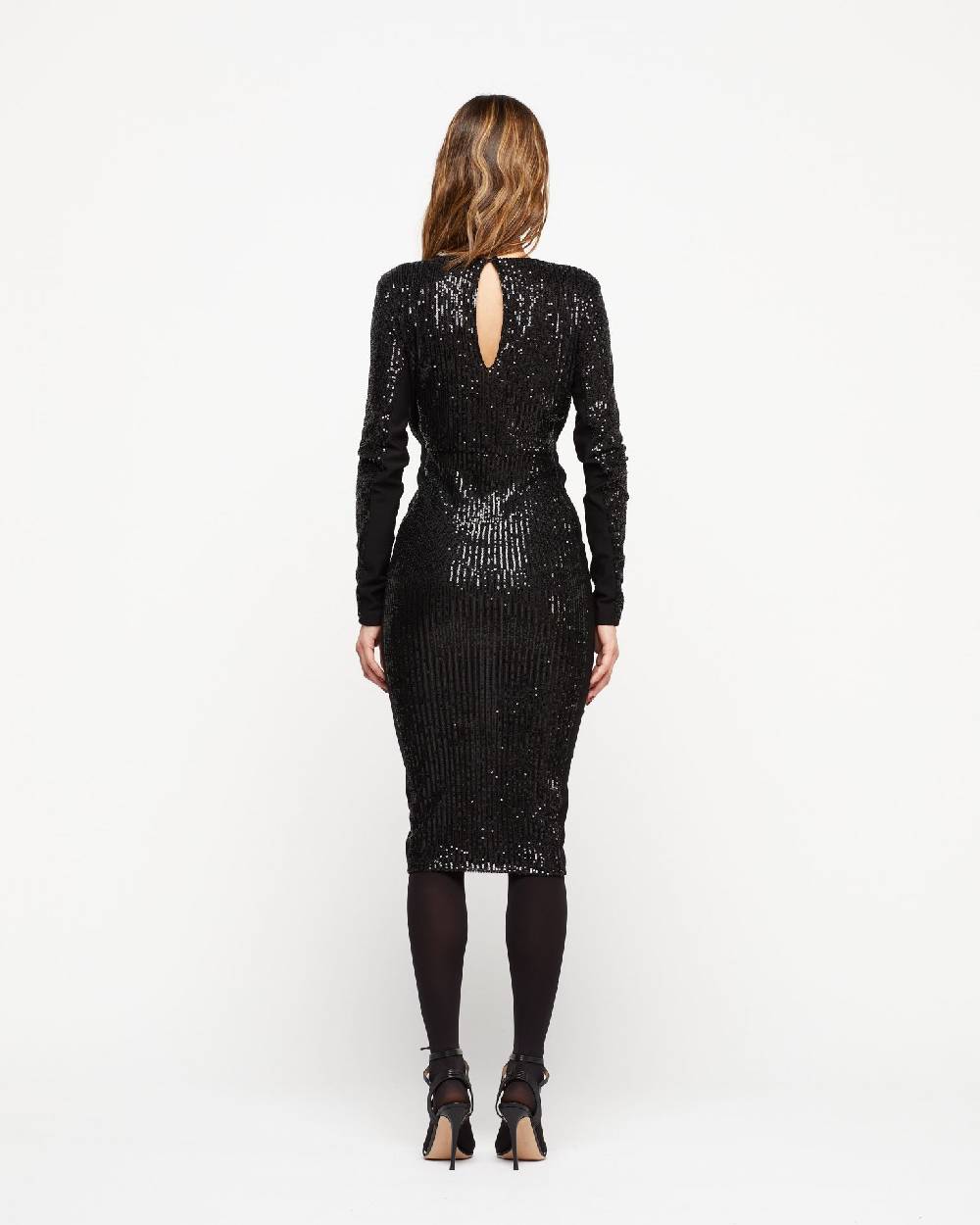 Le Twins Abito Fede – Paillettes Nero Nuovo