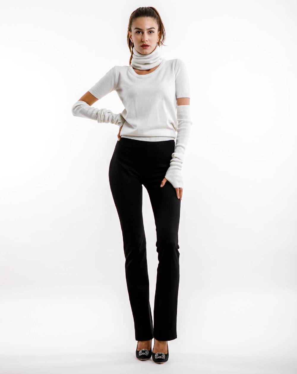 Le Twins Pantalone Raffy – Nero Vendita calda