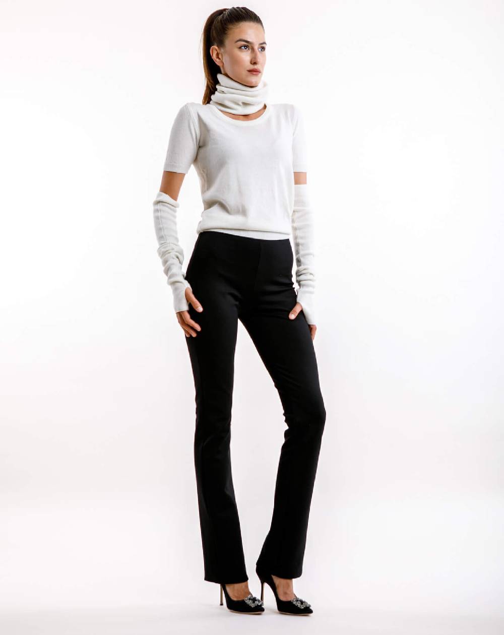 Le Twins Pantalone Raffy – Nero Vendita calda