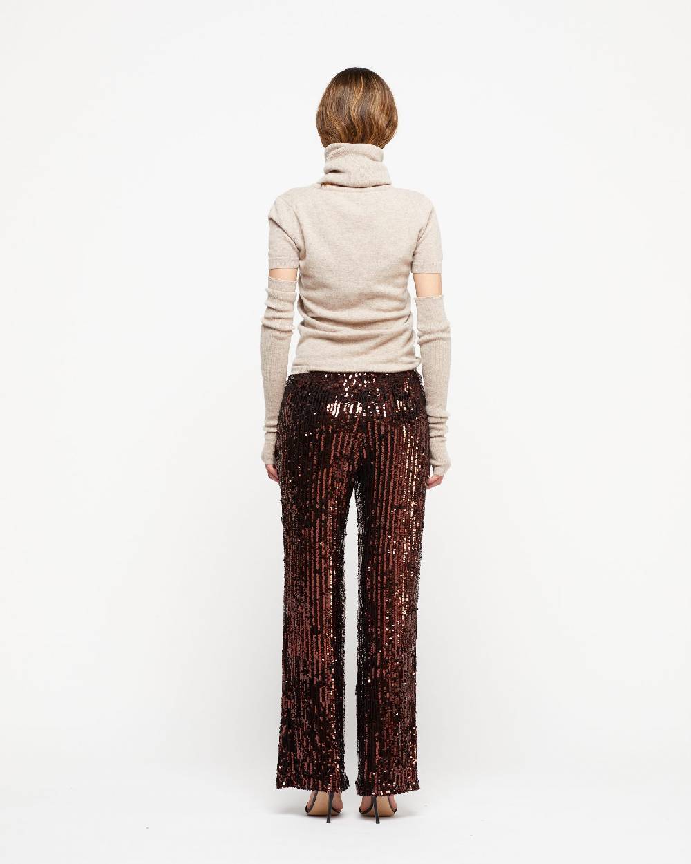 Le Twins Pantalone Raffy – Paillettes Bronzo Offerta migliore