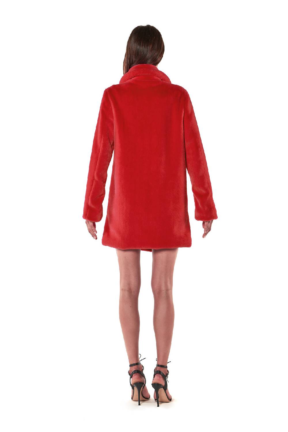 Le Twins Ecopelliccia Greta – Rosso Offerta temporanea