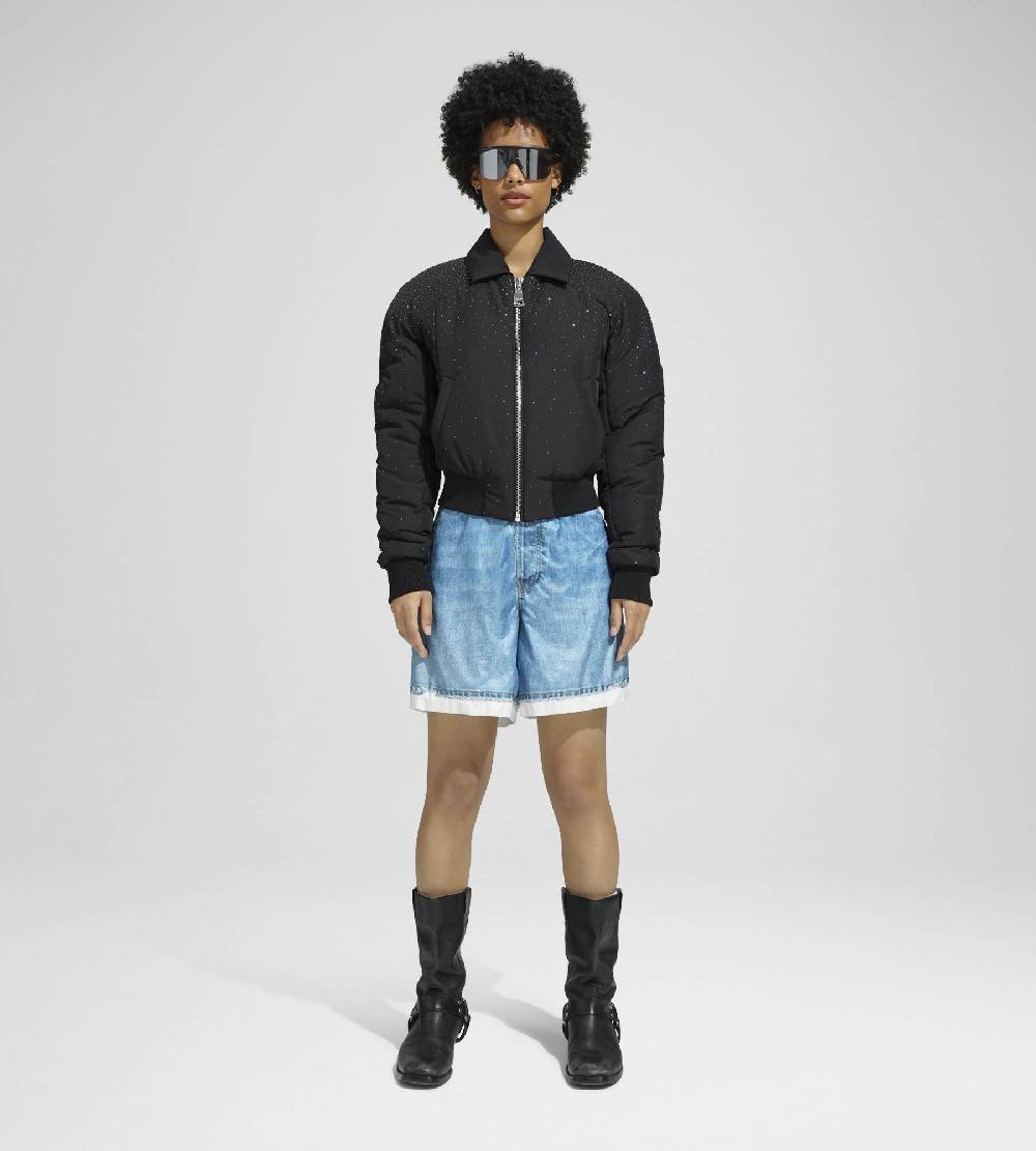 Khrisjoy JIM BOMBER STRASS BLACK Sottocosto
