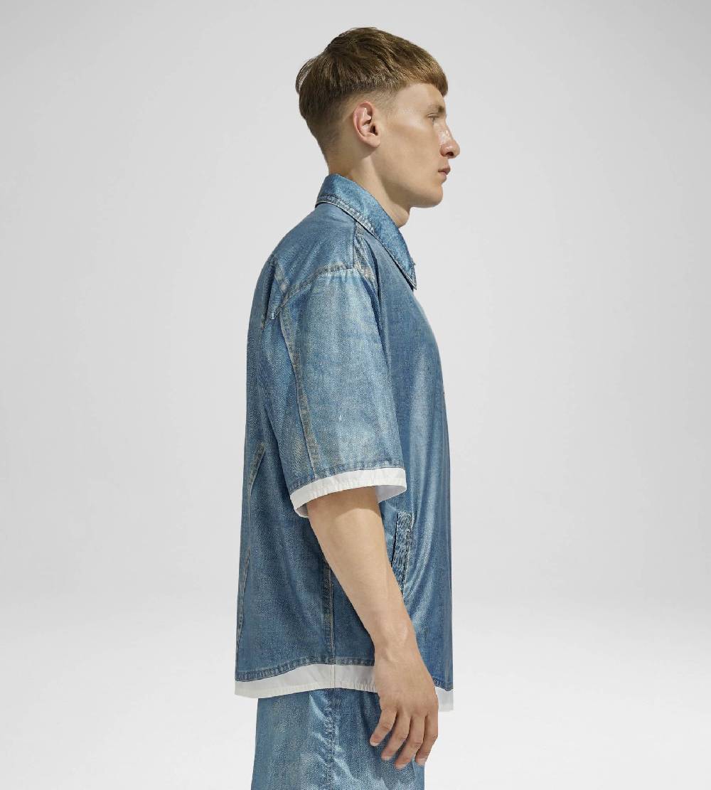 Khrisjoy DENIM PRINT SHIRT MEDIUM DENIM Negozio