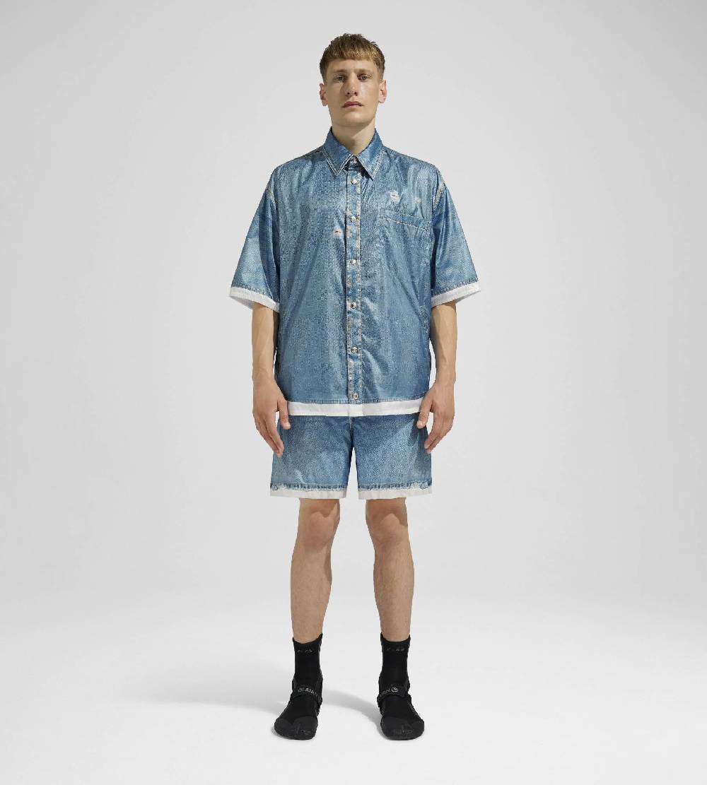 Khrisjoy DENIM PRINT SHIRT MEDIUM DENIM Negozio