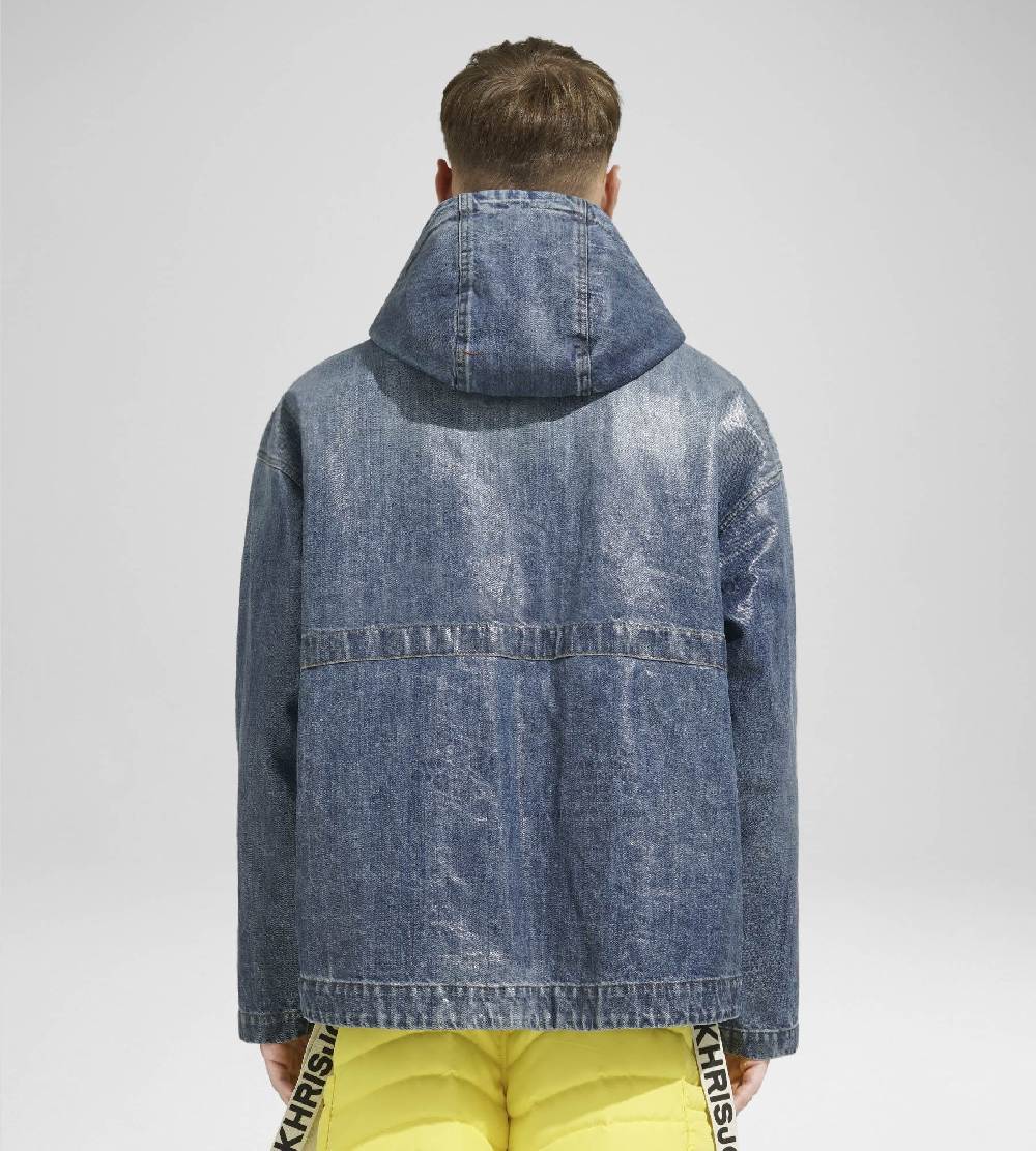 Khrisjoy WINDBREAKER DENIM MEDIUM DENIM Grande vendita
