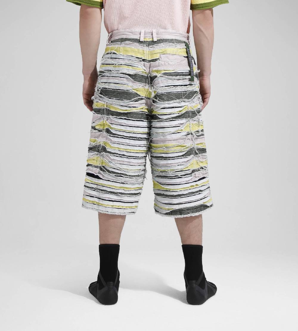 Khrisjoy LONG SHORTS DENIM STRIPES MULTICOLOR DENIM Shopping online