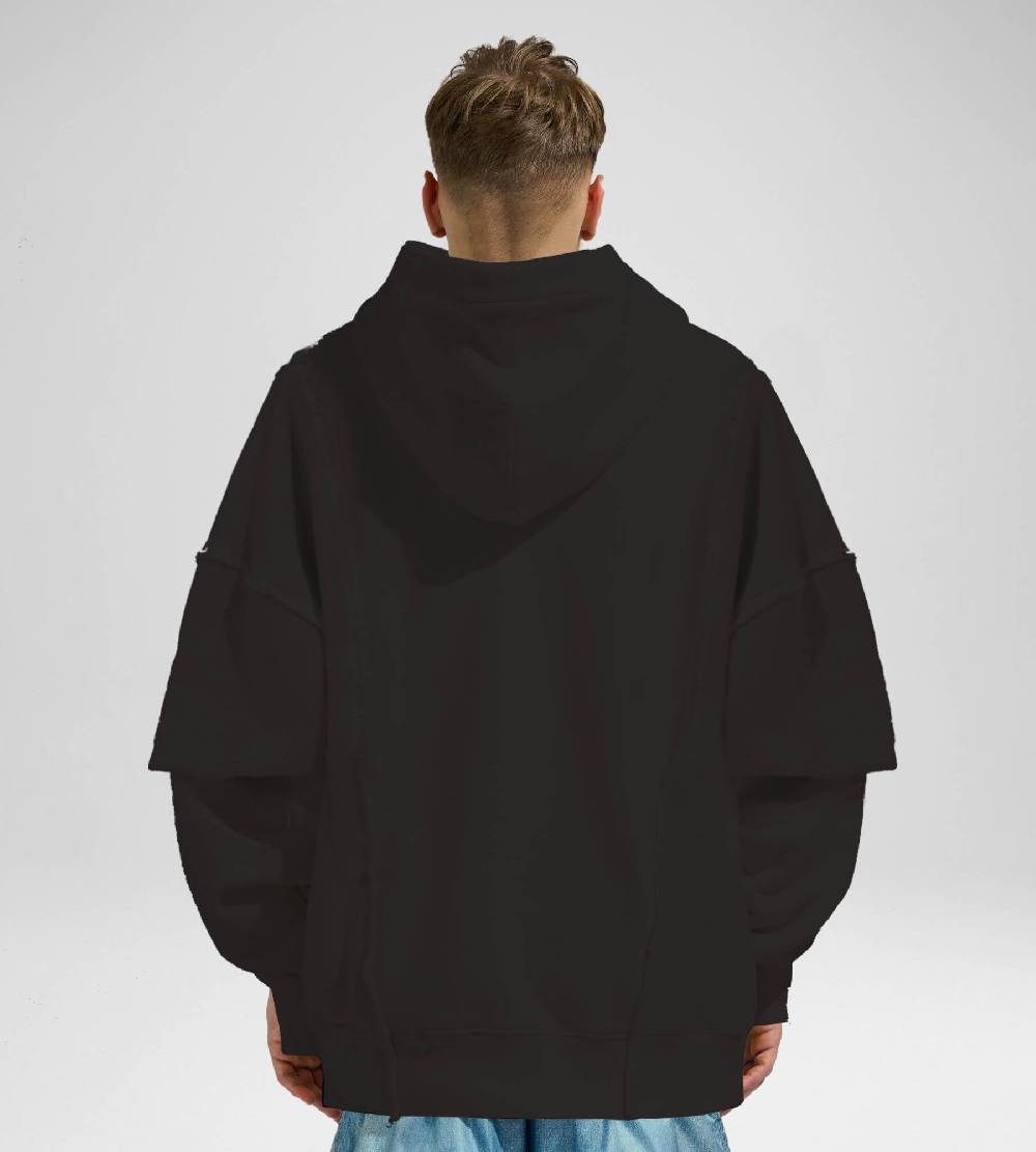 Khrisjoy HOODIE DOUBLE POCKETS BLACK Offerta Pasqua
