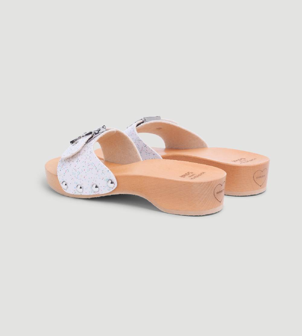 Khrisjoy KJ X SCHOLL - PESCURA HEEL WHITE SPARKLES Offerta Giorno del Papà