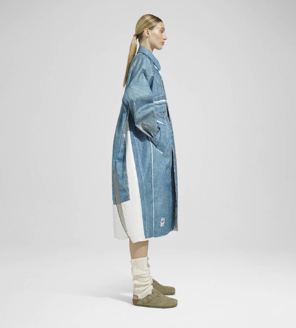 Khrisjoy DENIM RAINCOAT PRINT MEDIUM DENIM Smaltimento dello stoccaggio