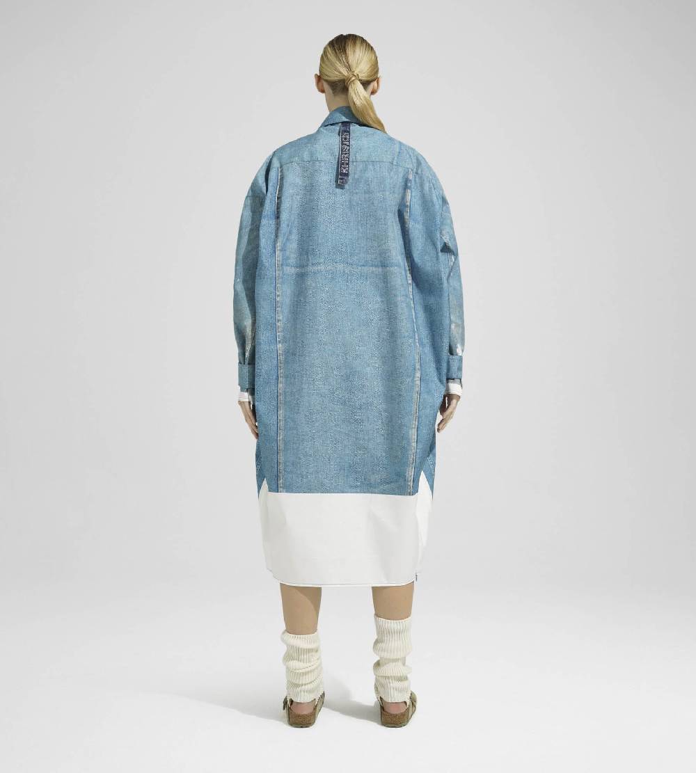 Khrisjoy DENIM RAINCOAT PRINT MEDIUM DENIM Smaltimento dello stoccaggio